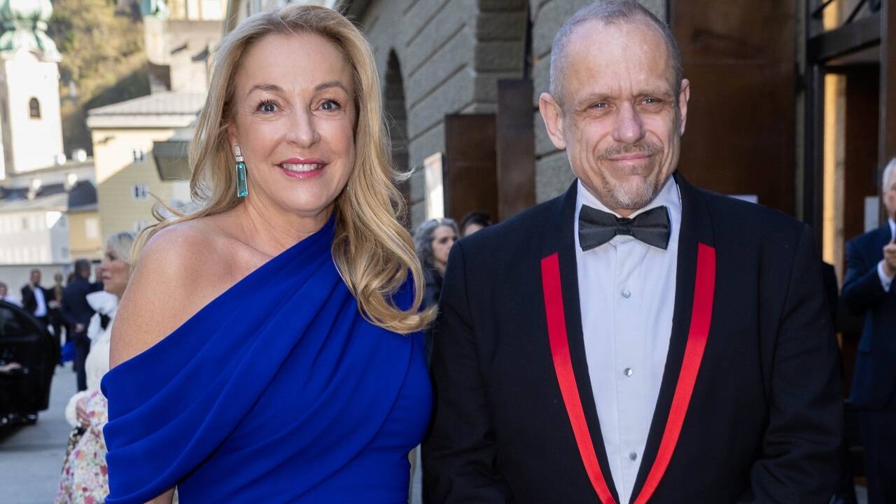 Festspielpräsidentin Kristina Hammer mit Gery Keszler. 