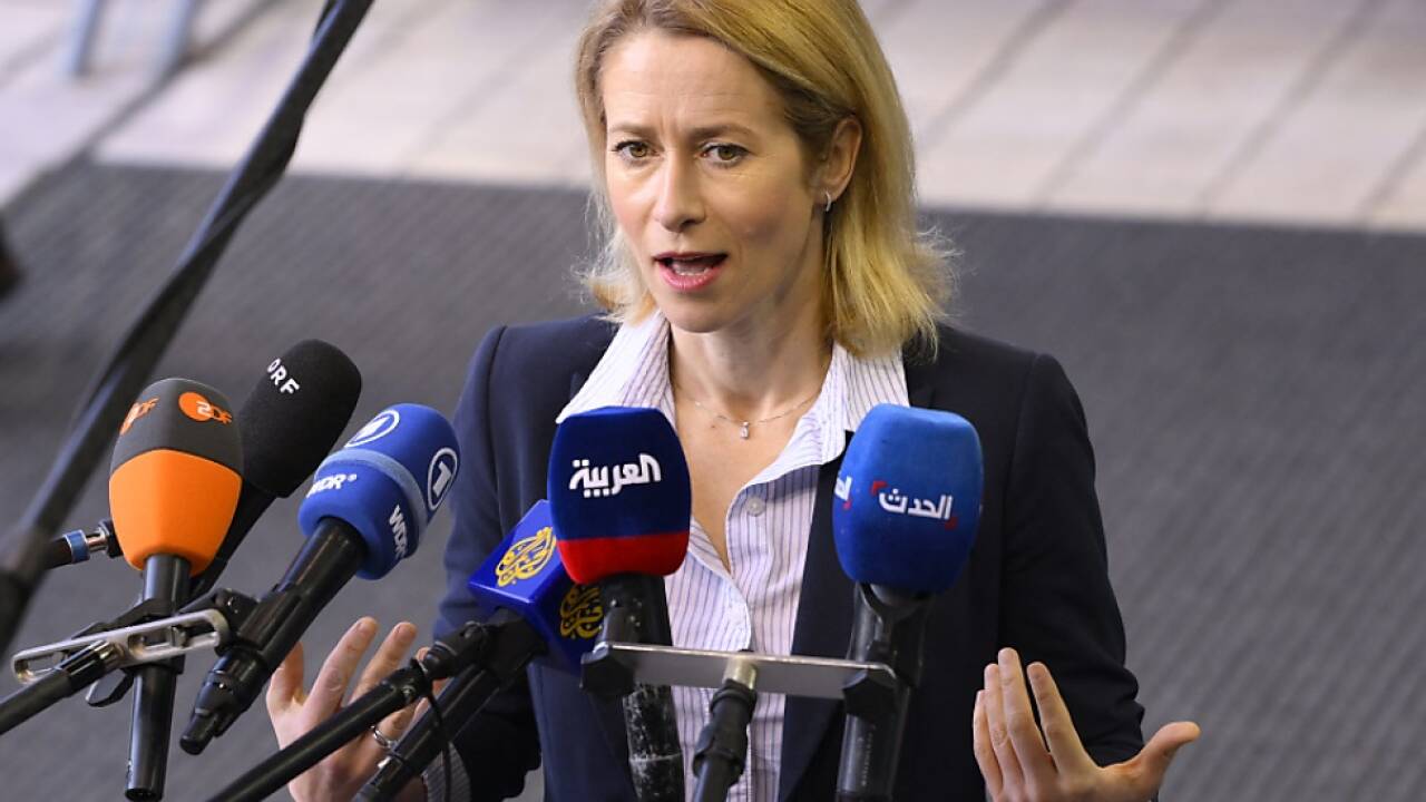 EU-Chefdiplomation Kaja Kallas in Luxemburg am Montag. 