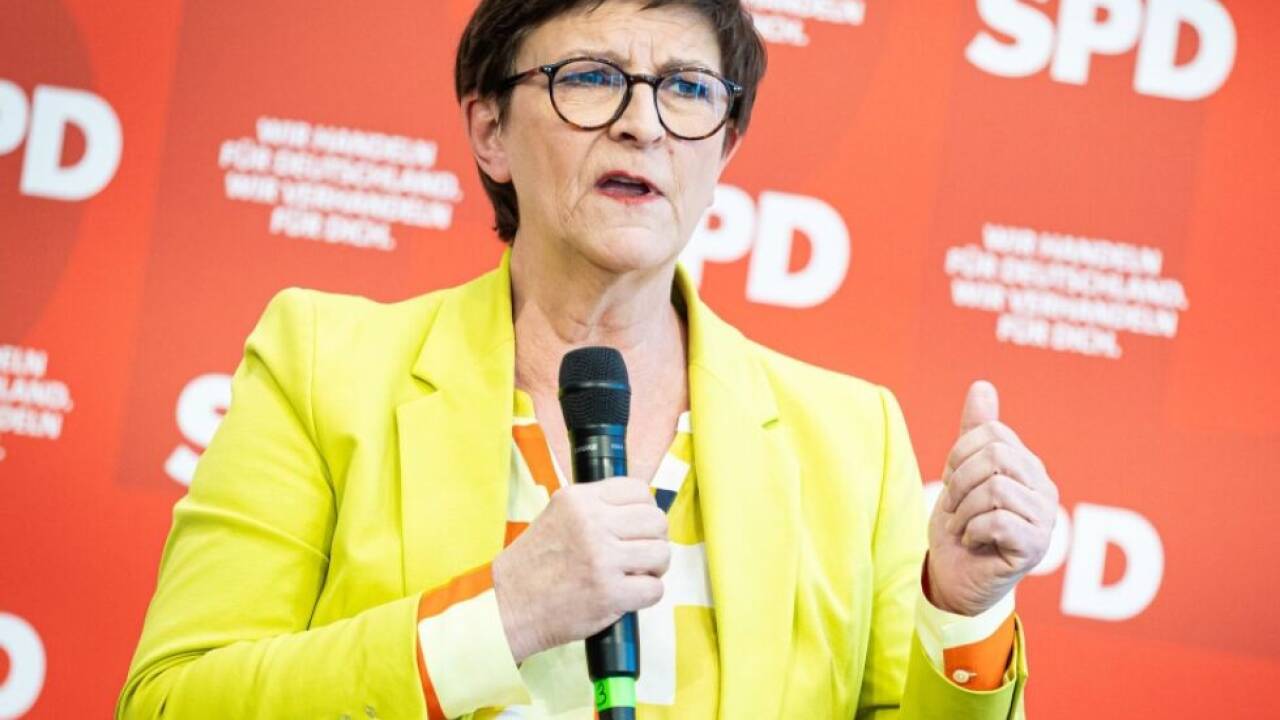 SPD-Chefin Saskia Esken wirbt um Zustimmung 