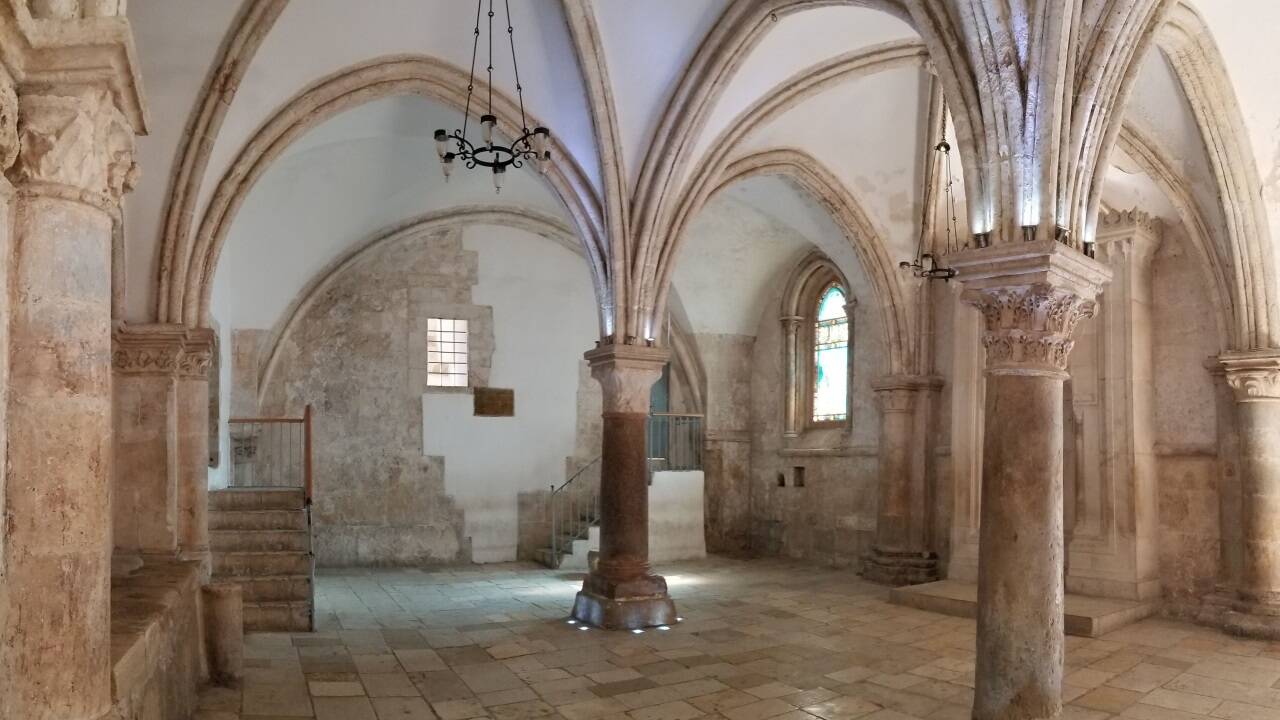 Der Abendmahlsaal auf dem Berg Zion in Jerusalem.  