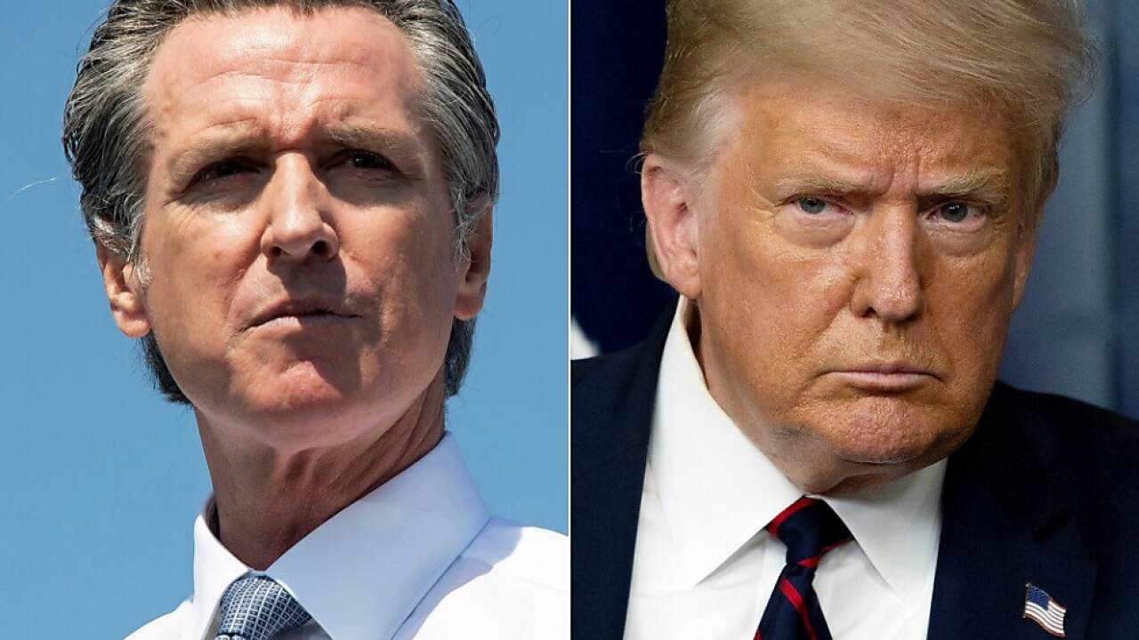 Gouverneur Newsom nimmt es mit Trump auf 
