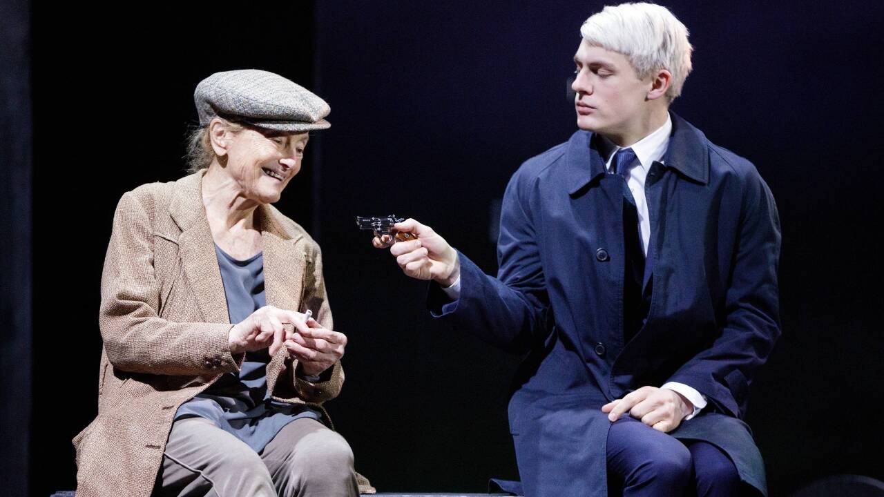 Meo Wulf und Erni Mangold als 'Harold und Maude'.  