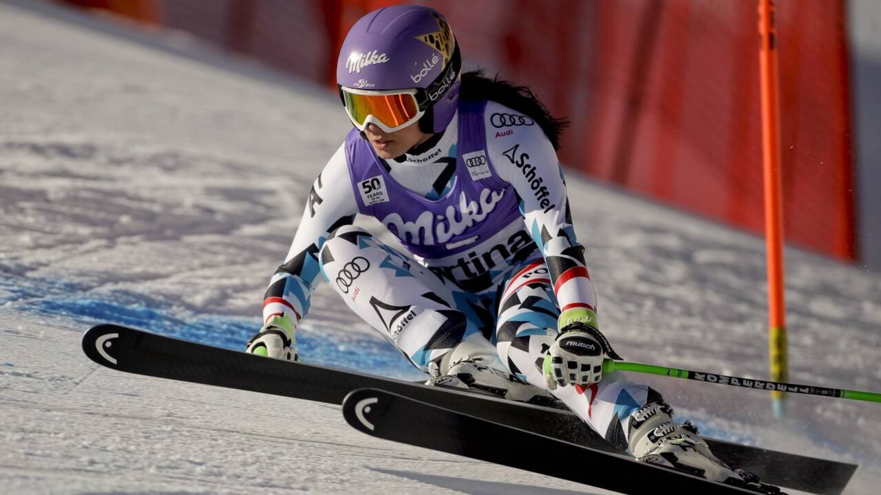 Anna Veith holt sich in Saalbach und Hinterreit den Feinschliff. 