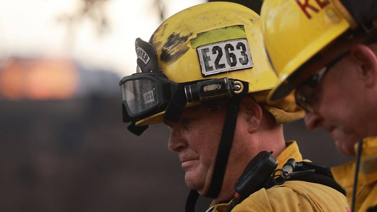 US-Feuerwehrleute im Einsatz gegen Waldbrände (Symbolbild) 