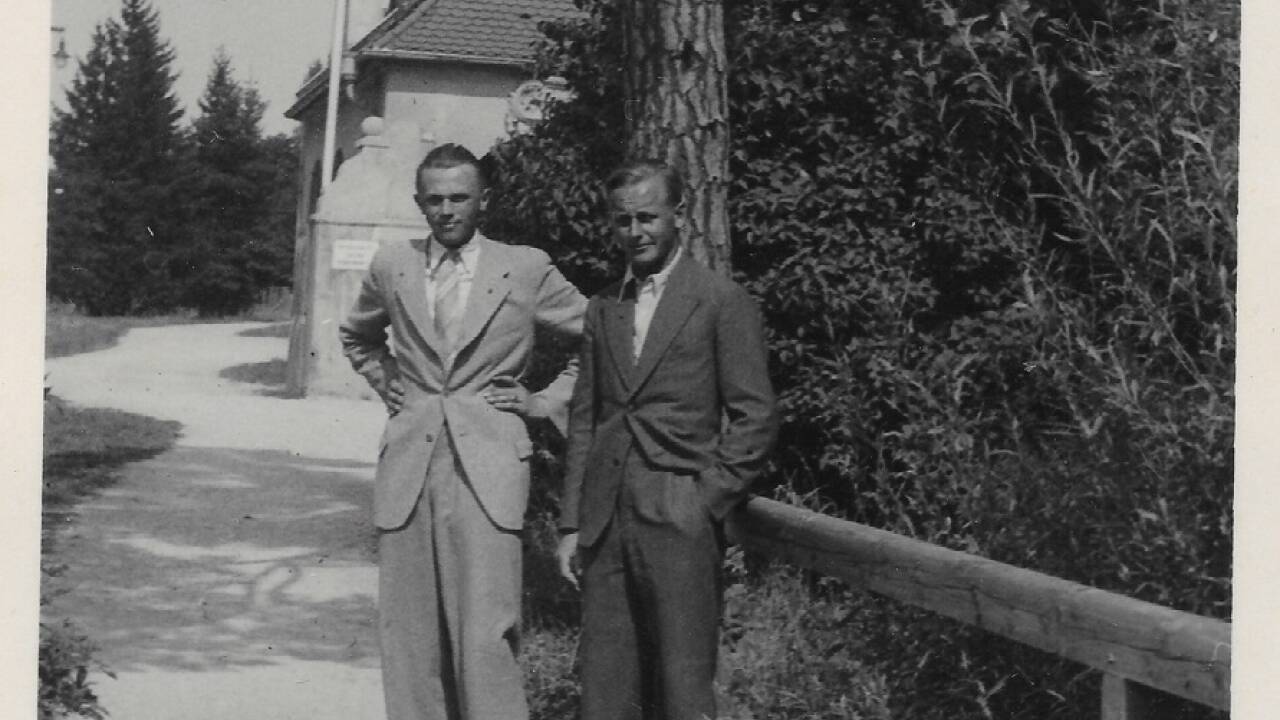 Die Cousins Erwin und Erasmus Reichel im August 1934 – nur wenige Monate nach den begangenen Morden.  