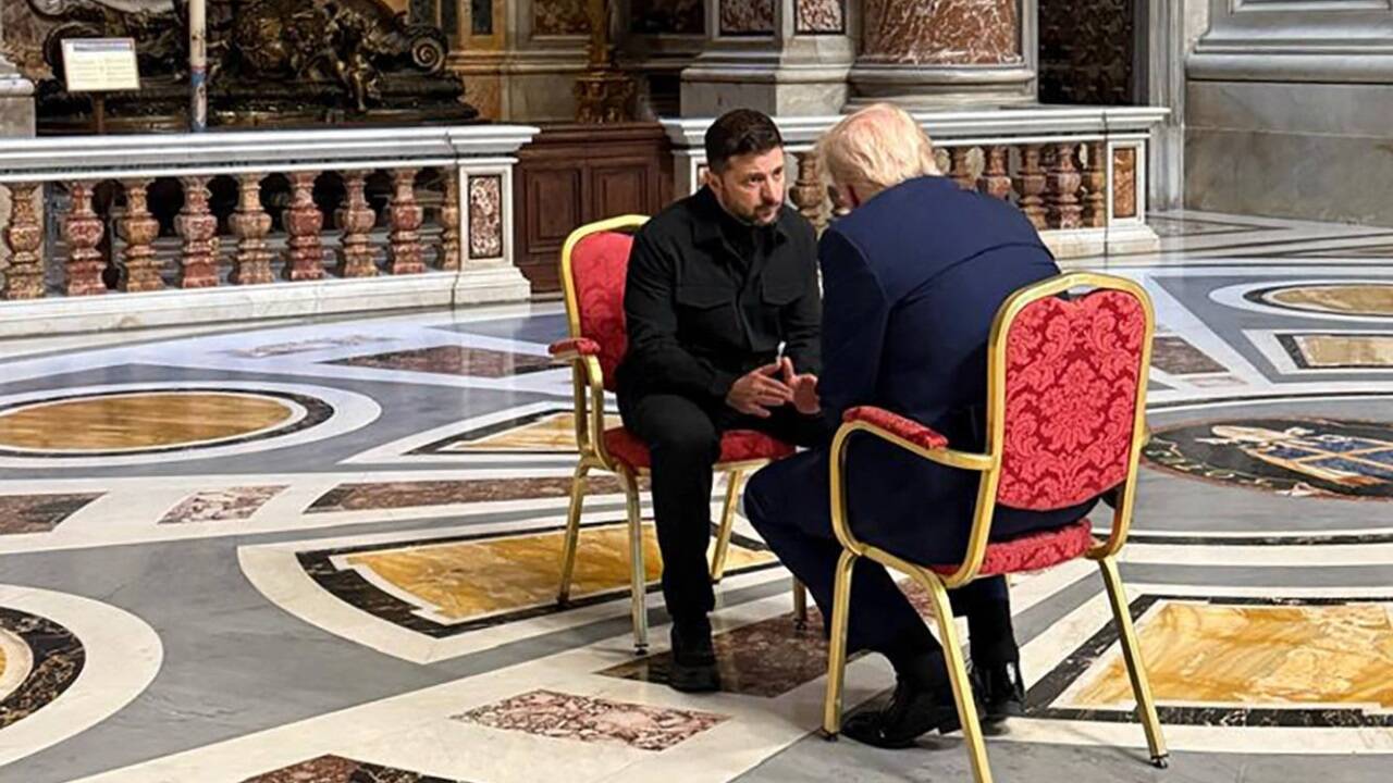 Trump und Selenskyj sprachen im Petersdom. 