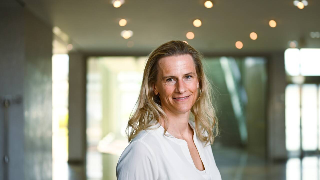 Physiotherapeutin Eva Bamberger. 