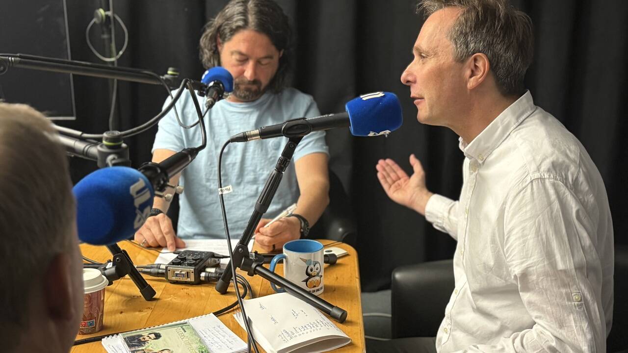Die SN-Popcaster in Aktion: Robert Innerhofer und Clemens Panagl. 
