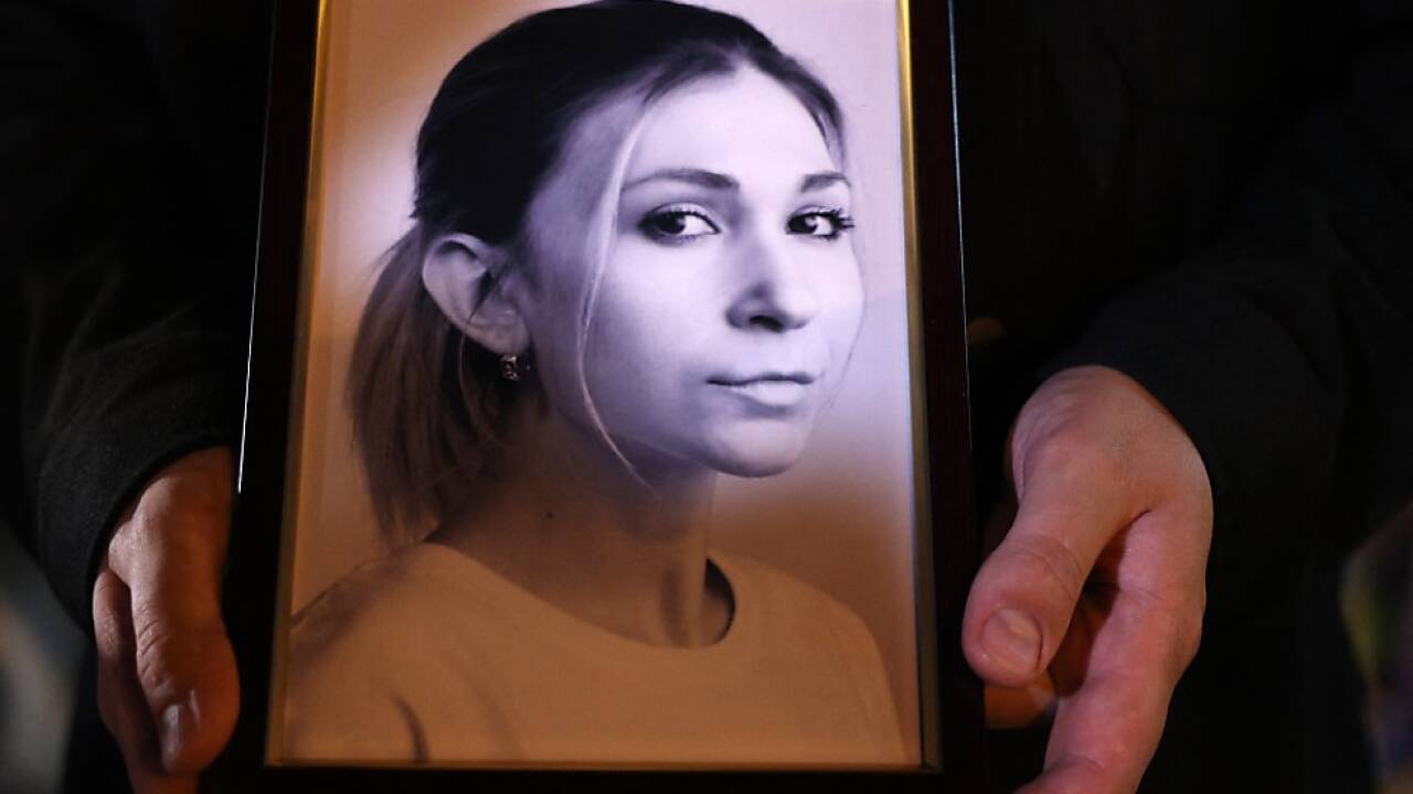 Foto von Wiktorija Roschtschyna bei Gedenkfeier 