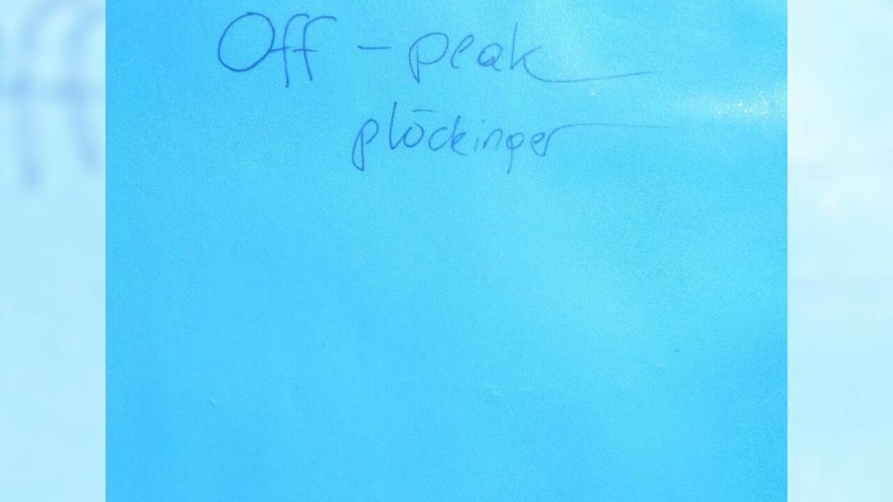 Das neue Album „Off-peak“. 