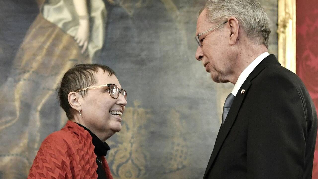 Bundespräsident Alexander Van der Bellen und Gesundheitsministerin Sabine Oberhauser am 26. Jänner in der Präsidentschaftskanzlei in Wien. 