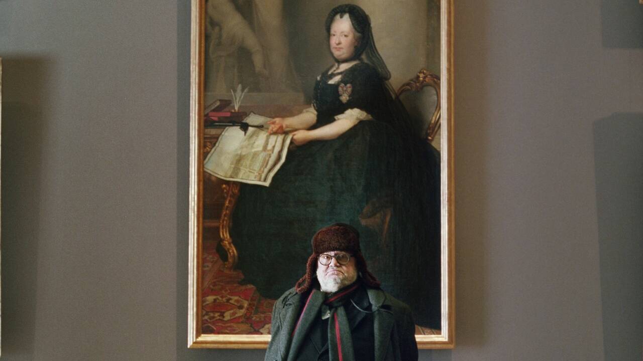 Franz Schuh vor Maria Theresia   Franz Schuh vor Maria Theresia