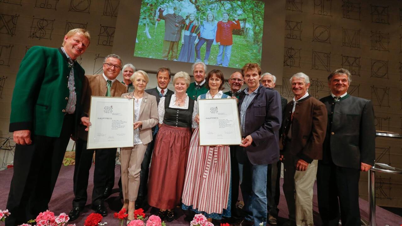 Die feierliche Überreichung des Volkskulturpreises 2015 im Saal der SN.  