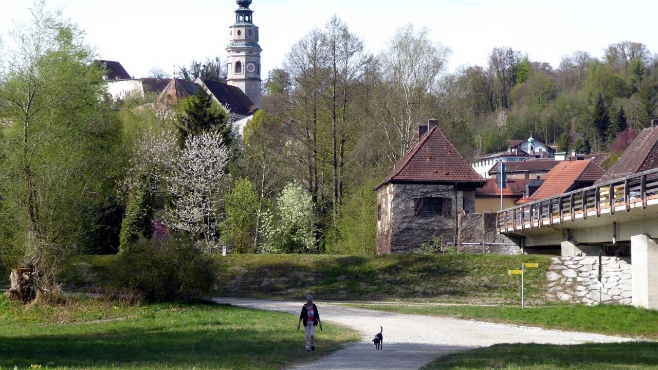 Vom Stadtteil Wasservorstadt führt der Weg in das Zentrum und in die Au. 