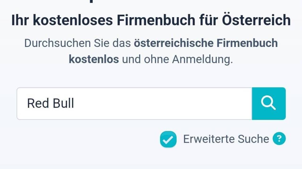 Die Plattform openfirmenbuch.at wurde ... 