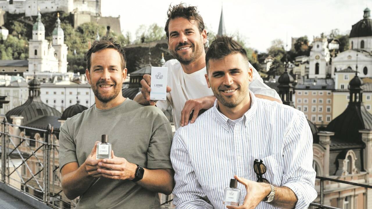 Sie stecken hinter der neuen Parfummarke Onore: Valentin Snobe, Thomas Wernik und Maximilian Ilic (v. l.).  