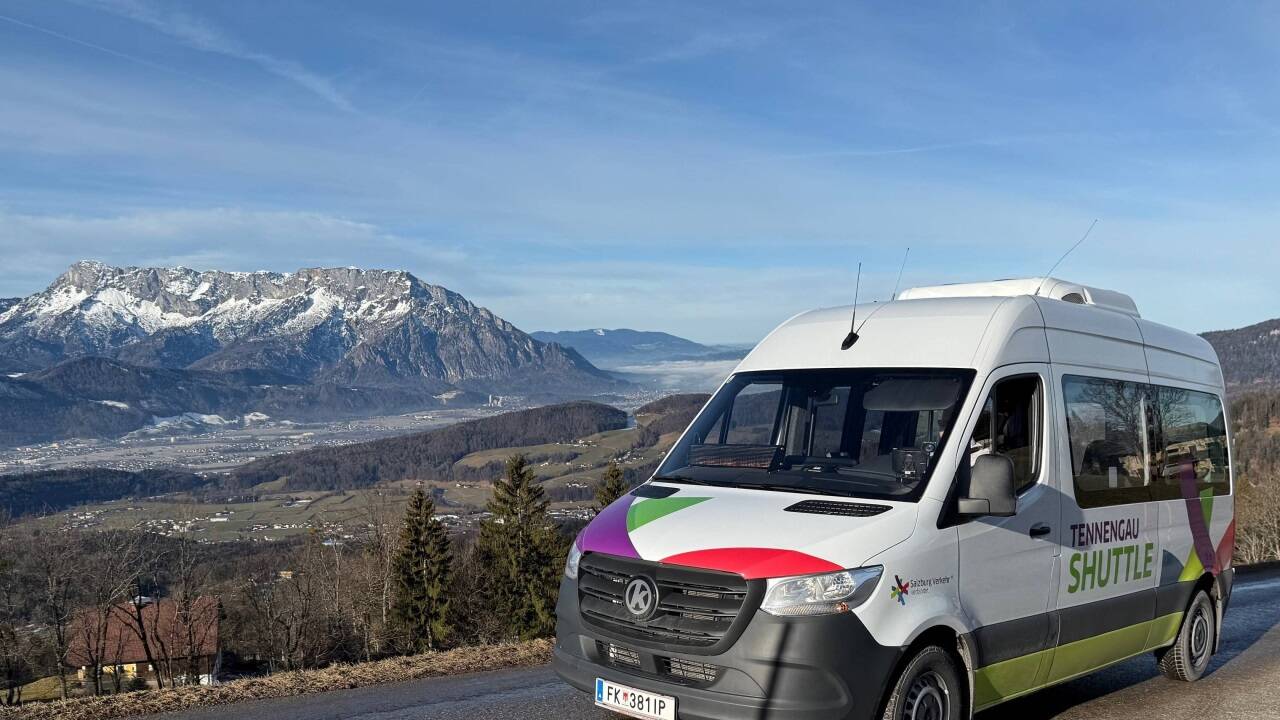 Das Tennengau-Shuttle verkehrt seit der Fahrplanumstellung im Dezember 2024 in den Gemeinden Adnet, Krispl, Oberalm und Puch. 