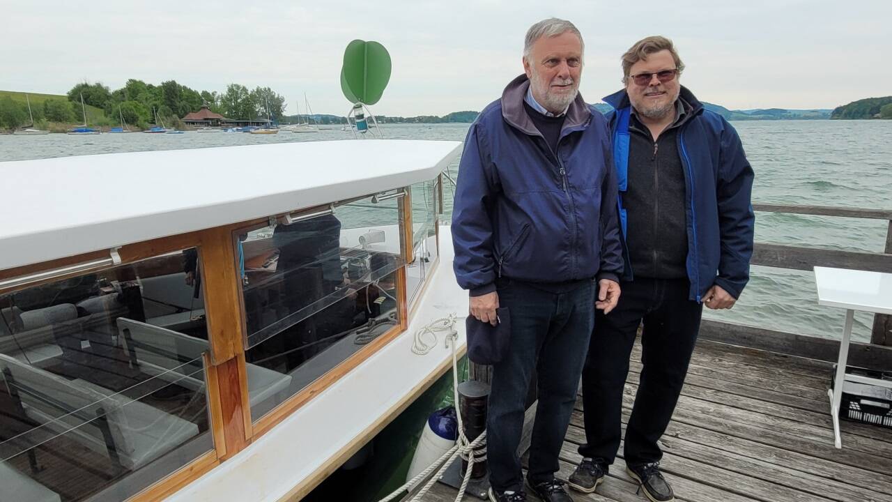 Hermann Steiner senior und junior können mit ihrem generalsanierten Schiff ablegen. 