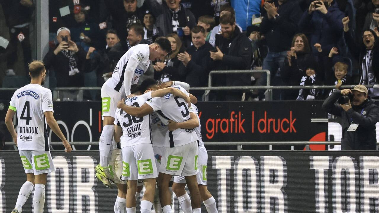 Sturm jubelt: Mit Riesenschritten in Richtung Titelverteidigung. 