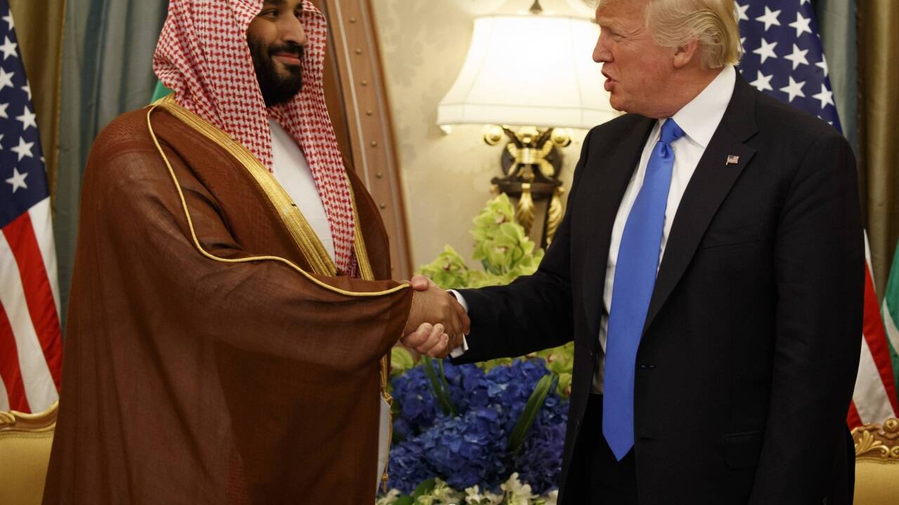 Der saudische Kronprinz Mohammed bin Salman und US-Präsident Donald Trump 2017. 