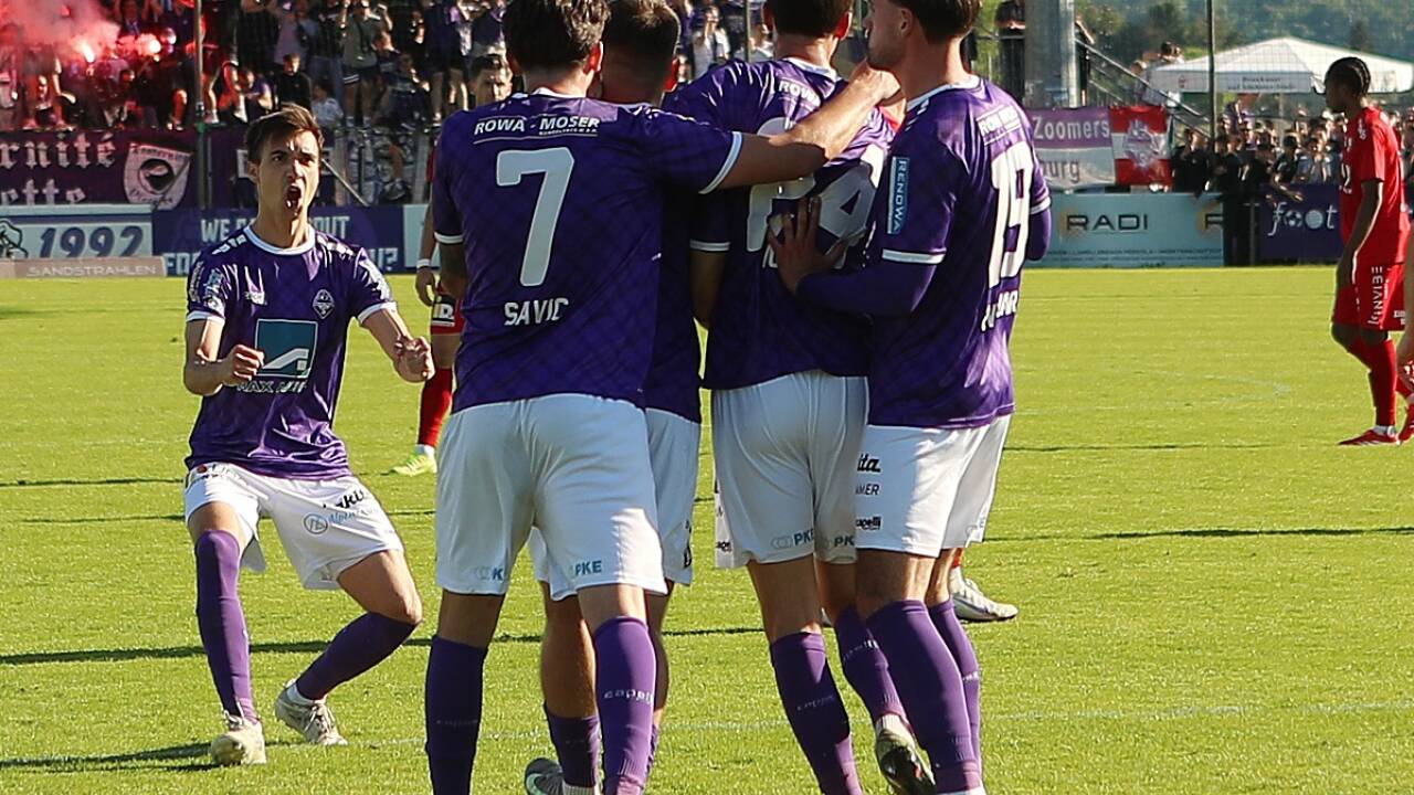 Austria Salzburg will auch in der 2. Liga für violette Fußballfeste feiern.  