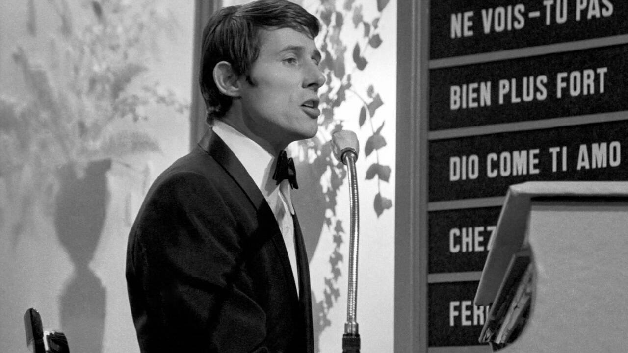 Udo Jürgens bei den Proben zum Songconest 1966, den er mit „Merci, Cherie“ gewann. 