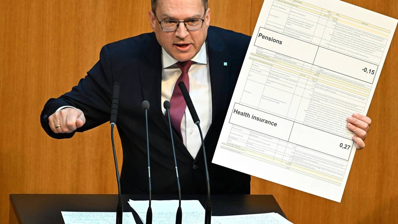 ÖVP-Klubobmann August Wöginger bei der Sitzung des Nationalrats am Mittwoch. ÖVP-Klubobmann August Wöginger bei der Sitzung des Nationalrats am Mittwoch.