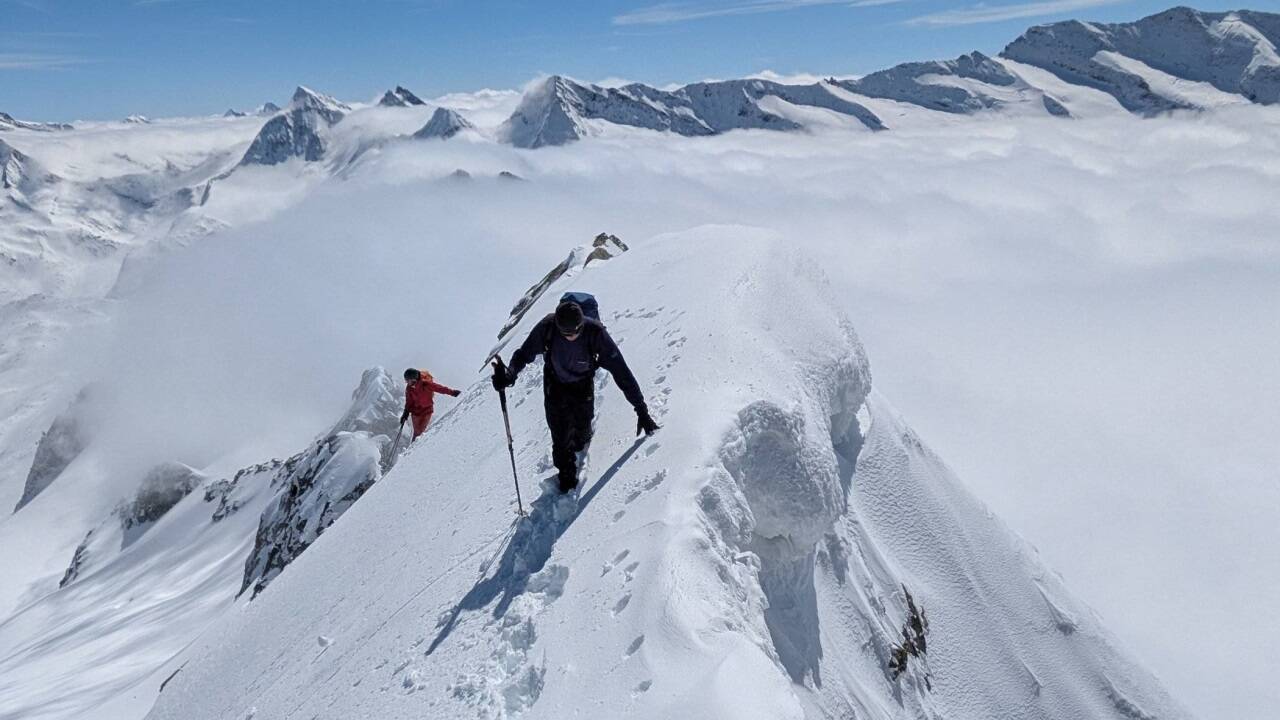 Sepp Auer, Tour zur Schlieferspitze über Postalm (Neukirchen) am 19. April.  Sepp Auer, Tour zur Schlieferspitze über Postalm (Neukirchen) am 19. April.
