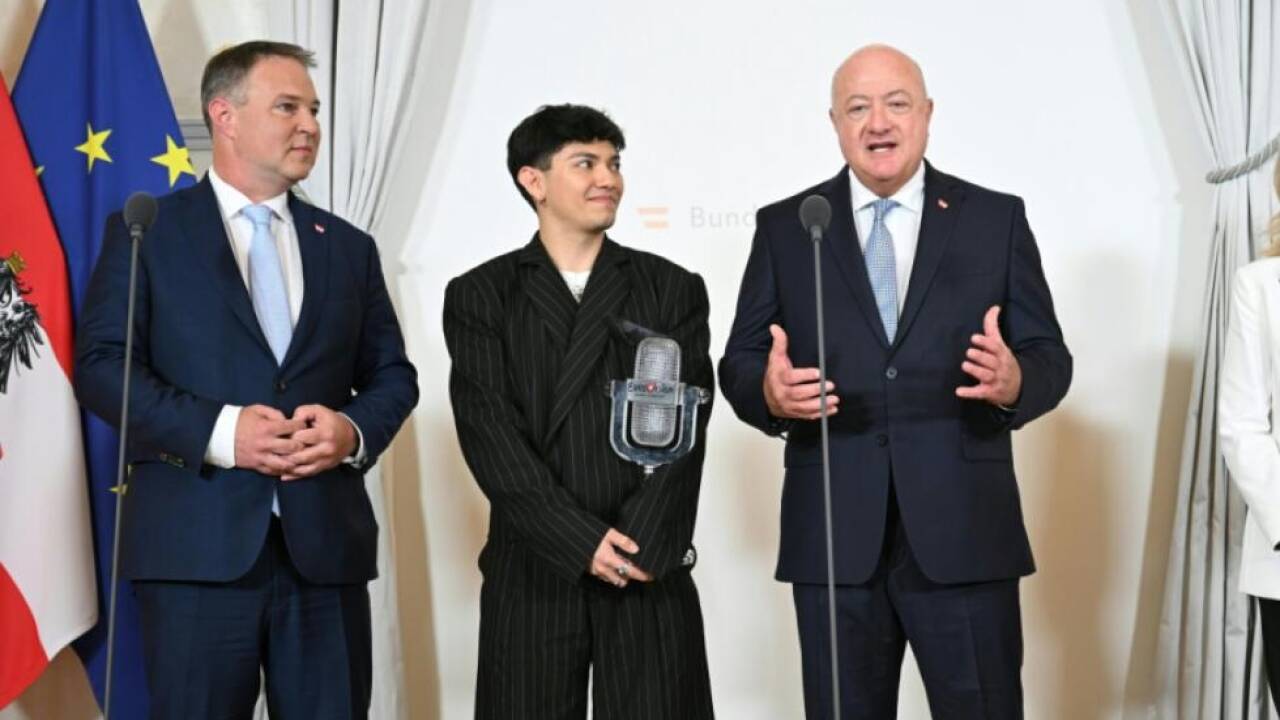 Vier Spitzenvertreter Österreichs in Freude vereint 