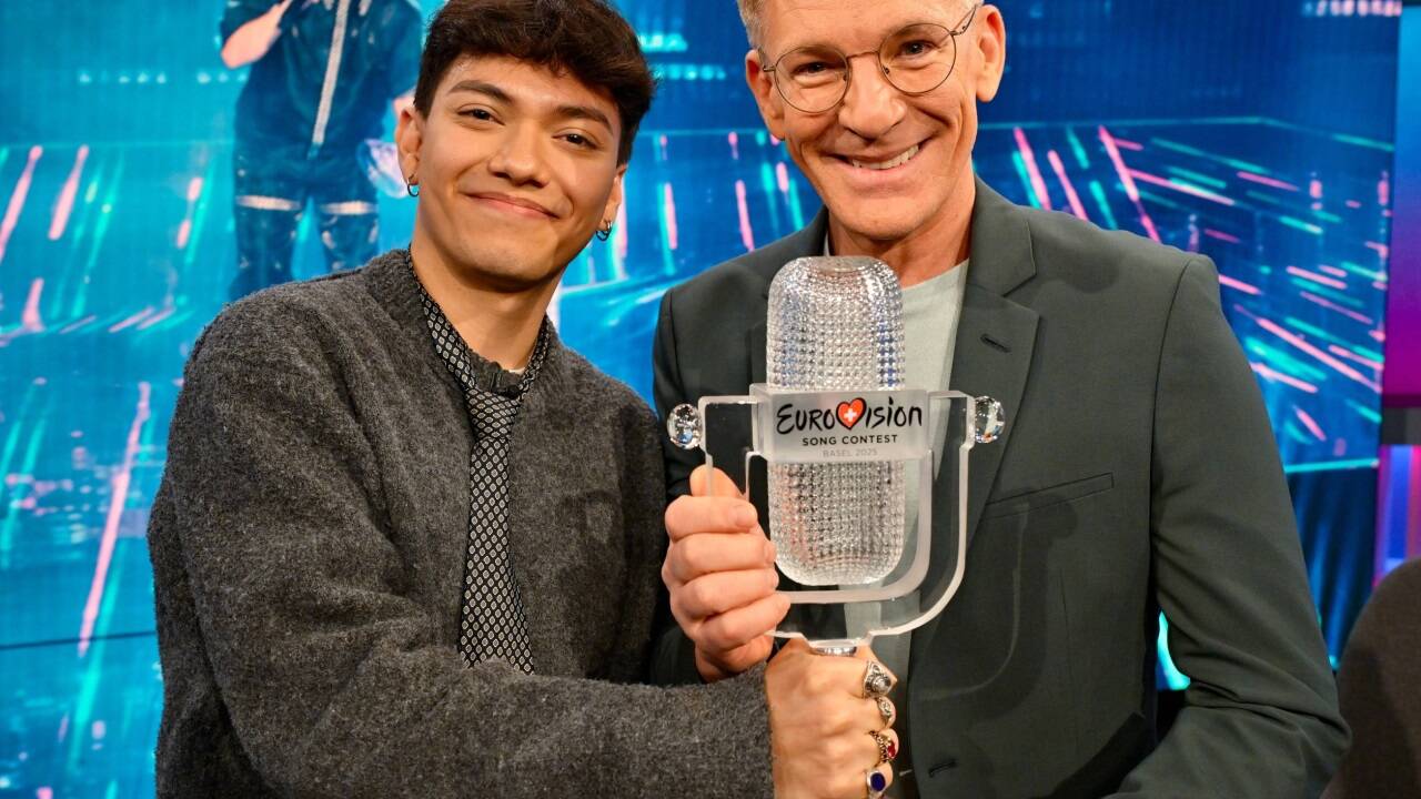 Andi Knoll mit ESC-Sieger JJ in der Sendung „ESC 2025 - Sieg für Österreich“. Andi Knoll mit ESC-Sieger JJ in der Sendung „ESC 2025 - Sieg für Österreich“.