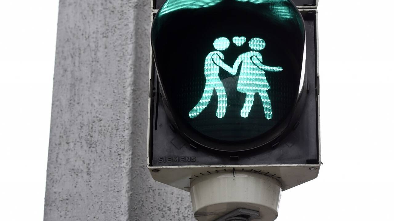 Die Ampelpärchen erinnern in Wien noch heute an den ESC. 