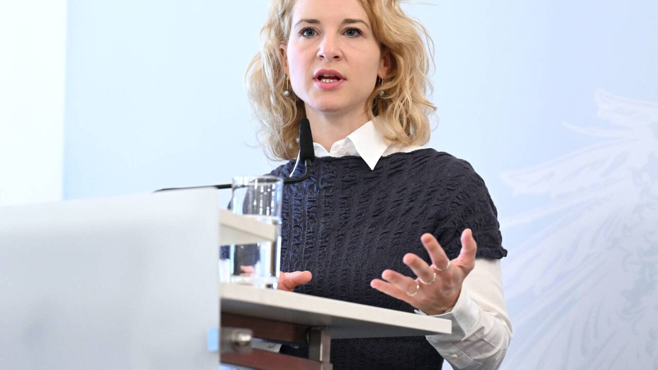 Frauenministerin Eva-Maria Holzleitner (SPÖ) präsentierte ihre Pläne zur Erarbeitung des Nationalen Aktionsplans gegen Gewalt an Frauen.  