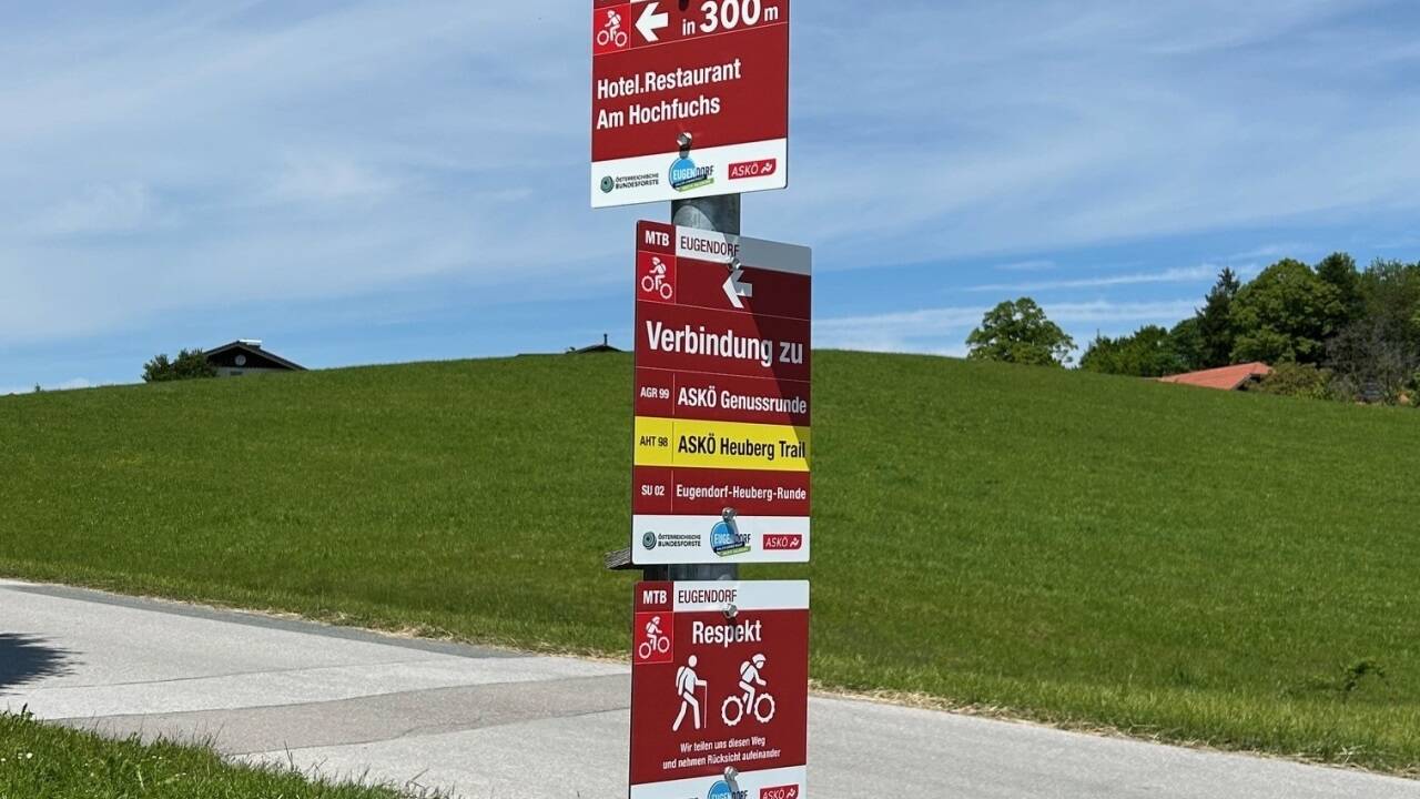 Die neuen Verbindungen sind beschildert. 