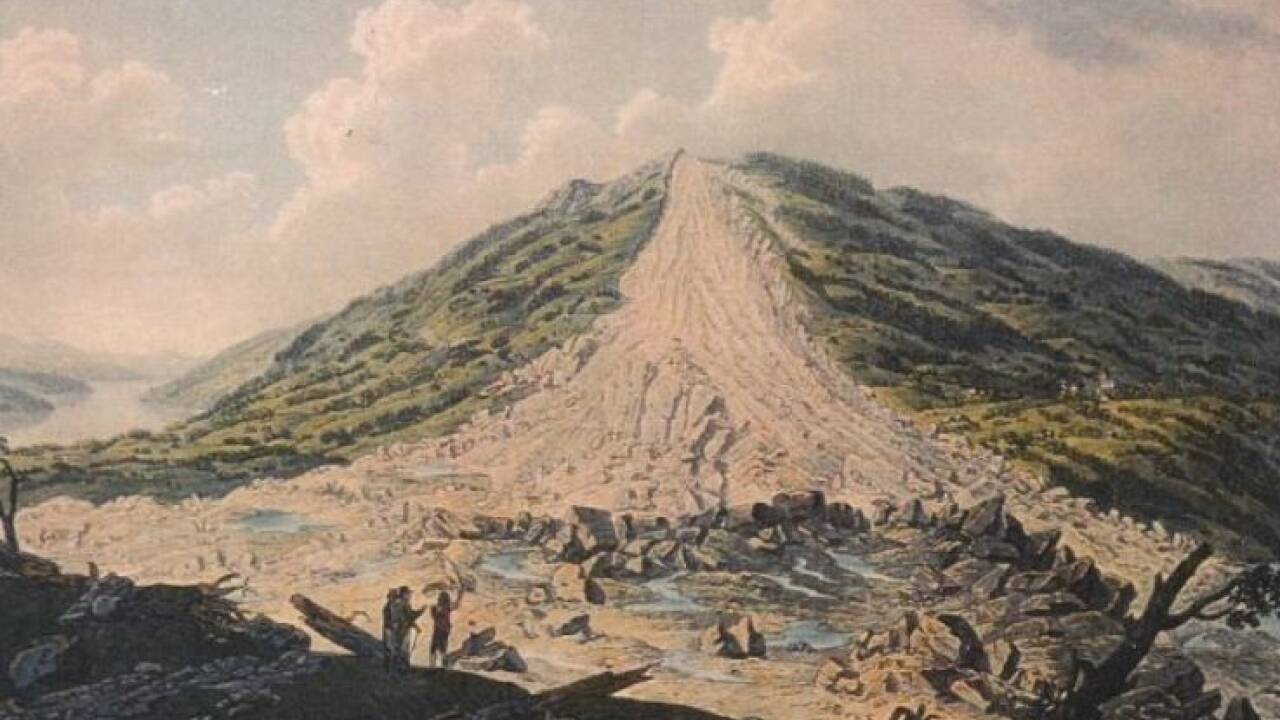 Eine der frühesten Aufzeichnungen aus Mitteleuropa betrifft einen Bergsturz aus 1806 in Goldau, Kanton Schwyz. Von etwa 450 Toten ist die Rede.  