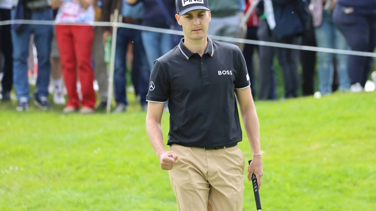 Lokalmatador Matthias Schwab erwischte einen guten Auftakt vor vielen Fans. Am Freitag legte er eine solide zweite Runde nach - der Cut dürfte geschafft sein als bester heimischer Starter.  