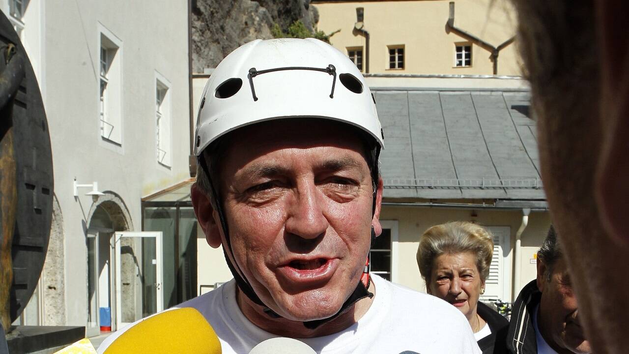 Bürgermeister Heinz Schaden engagierte sich als Protestkletterer gegen eine Trasse auf dem Gaisberg. 