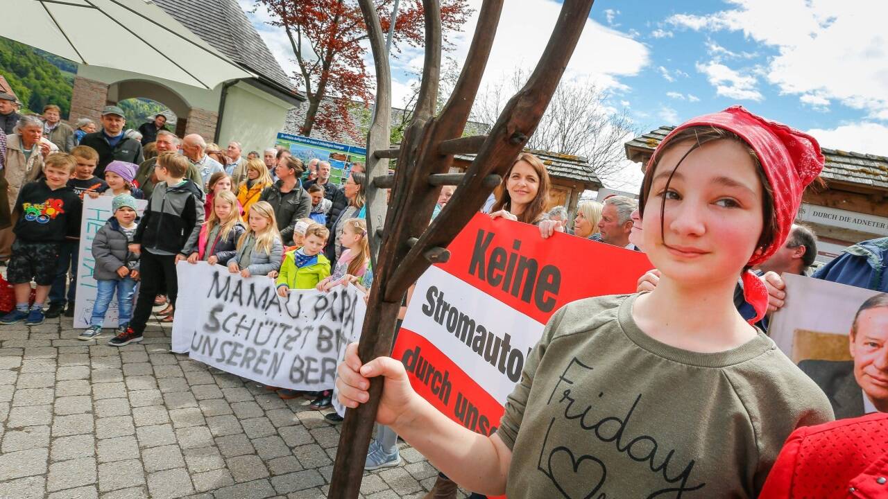 Adnet war eines der Zentren des Widerstands, wie z. B. bei einer Aktion 2019. 