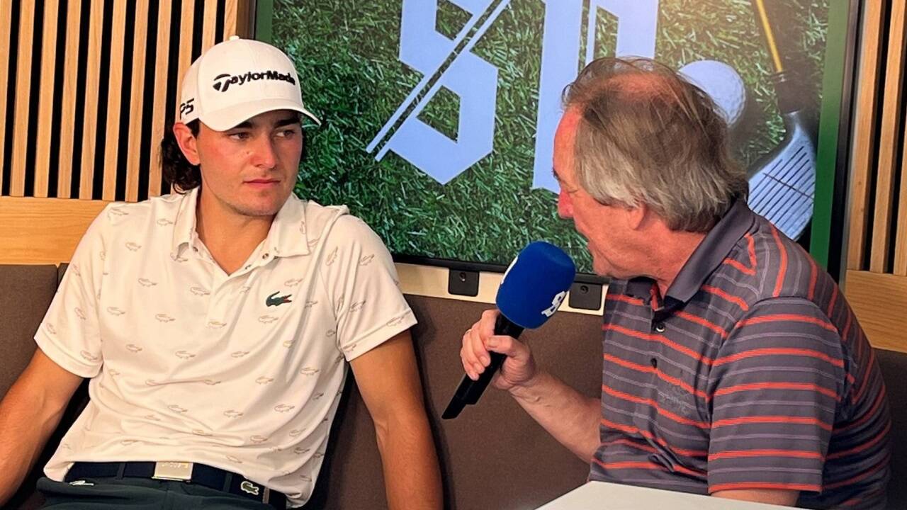 Gleich nach seiner Runde stellte sich Maximilian Kiefer im SN-Airstream den Fragen von Golfredakteur Michael Smejkal. 