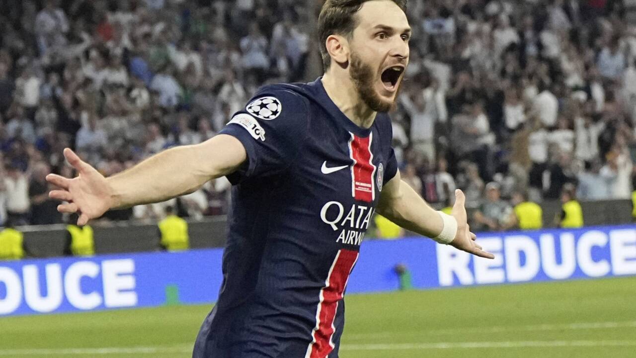 Khvicha Kvaratskhelia traf beim PSG-Triumph im Finale der Champions League. 