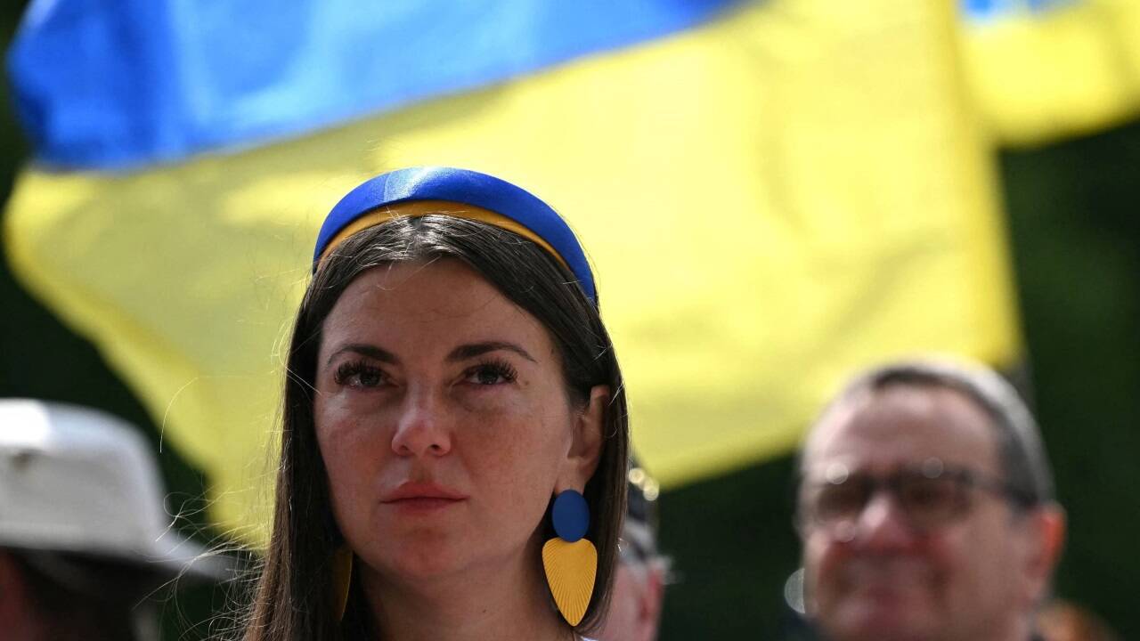 Am Sonntag fanden pro-ukrainische Proteste in London statt. 