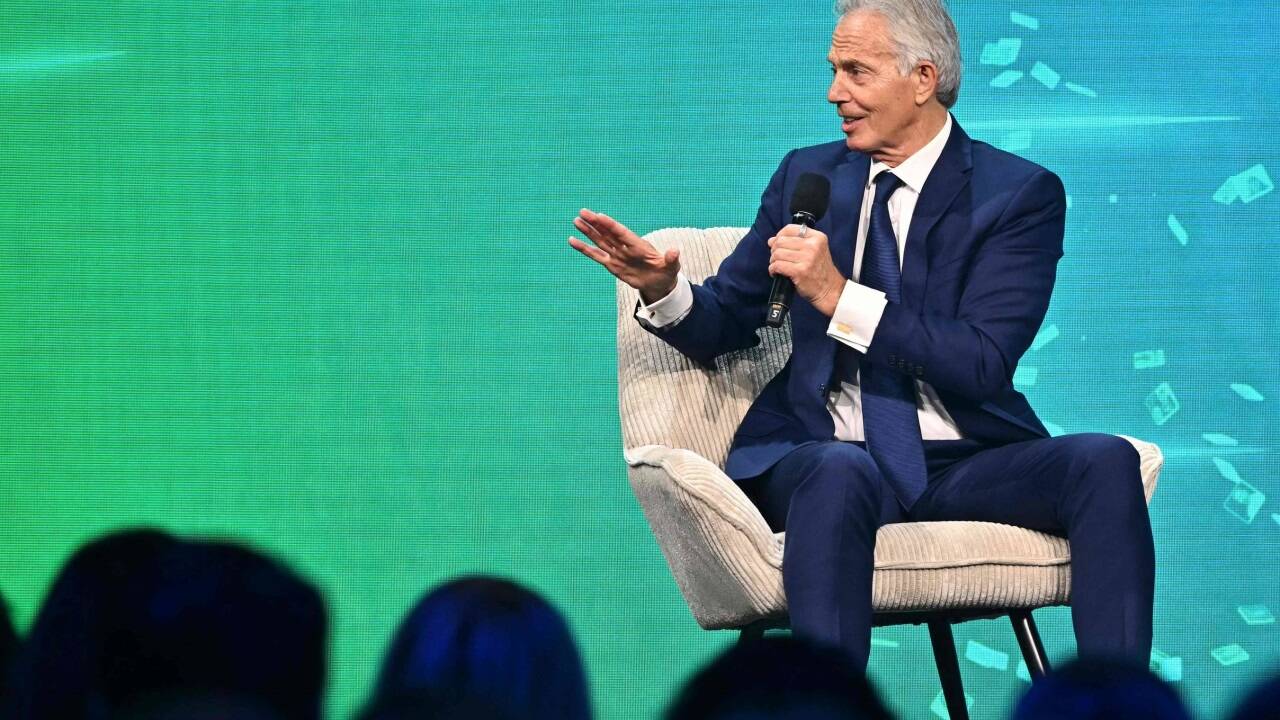 Großbritanniens Ex-Premier Tony Blair war zu Gast in Wien.  