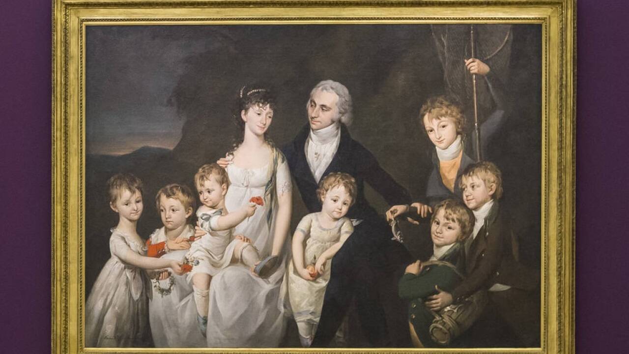 Barbara Krafft, „Die Familie Anton von Marx“, 1803, Leihgabe des Belvedere, Wien. 