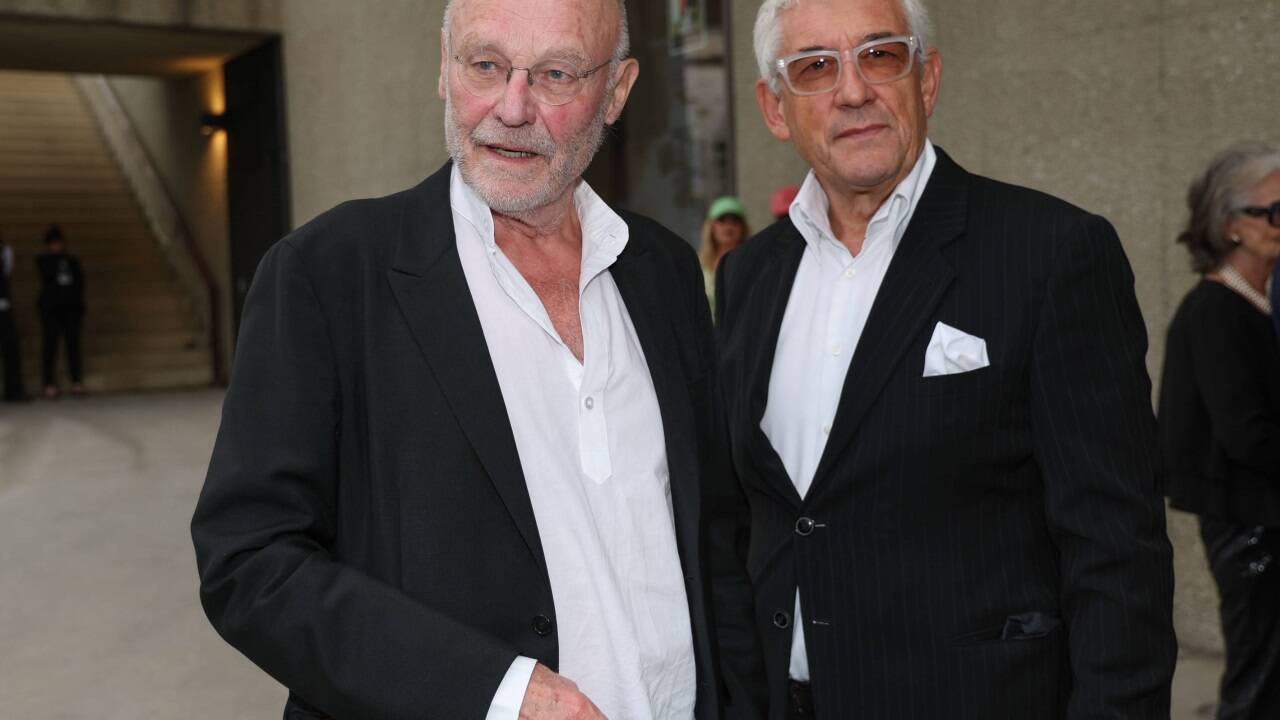 Anselm Kiefer mit Walter Smerling. 