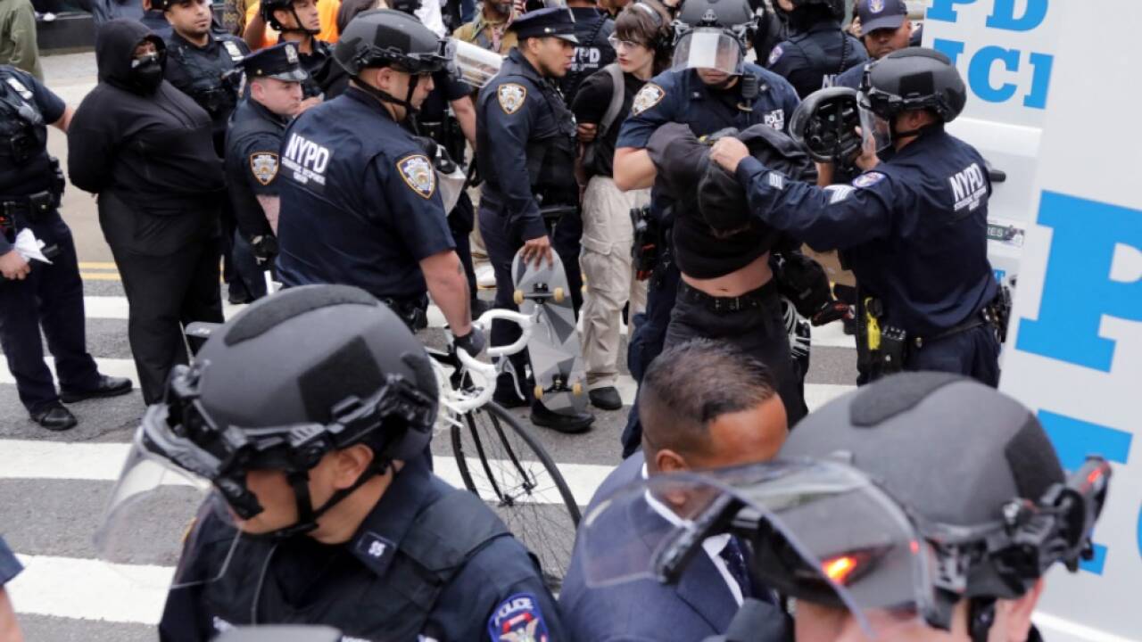 Bei den Protesten in NYC kam es zu Festnahmen 