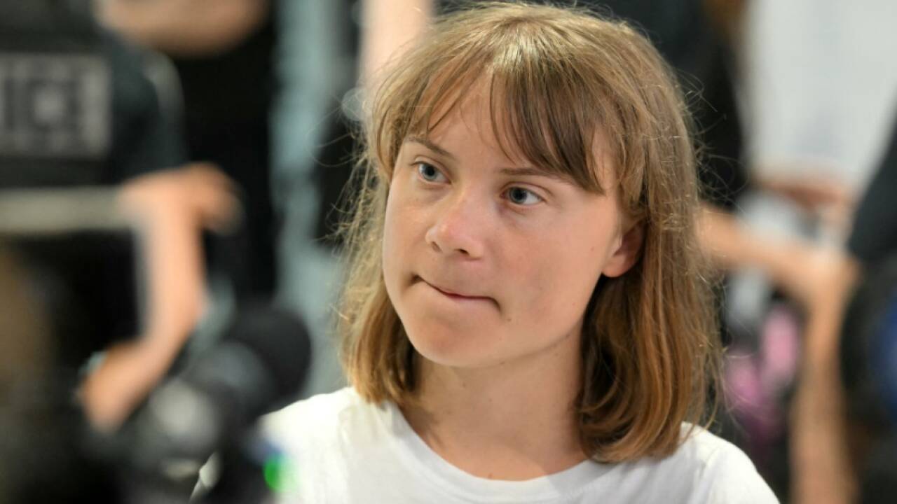 Thunberg nach ihrer Ausweisung aus Israel 