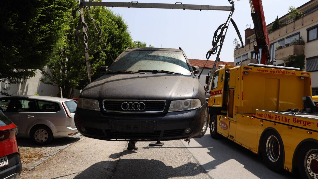 Nach fünf Jahren ging es dem rostigen Audi an den Kragen. 
