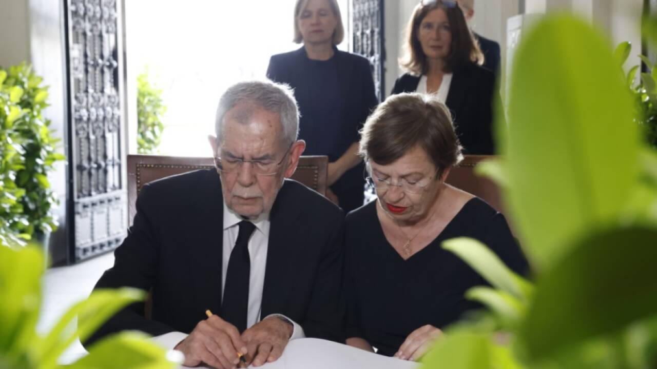 Bundespräsident Van der Bellen und Ehefrau Doris Schmidauer 