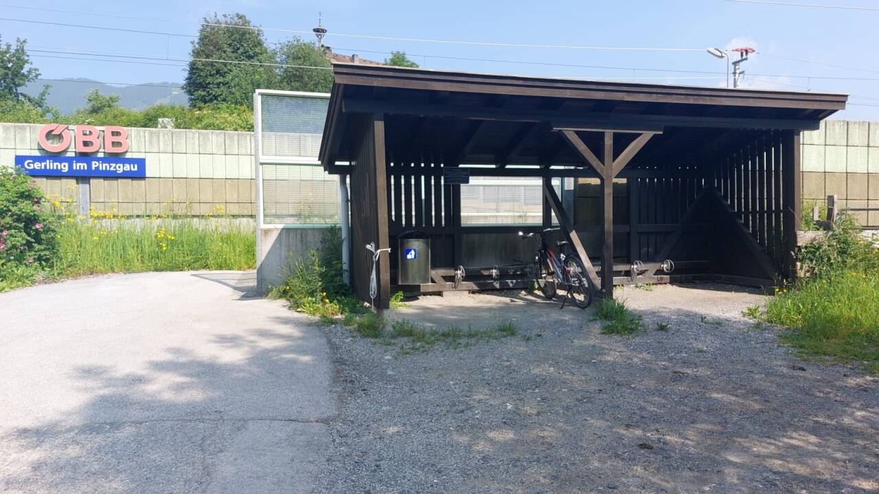 Der Fahrradabstellplatz in Gerling. 