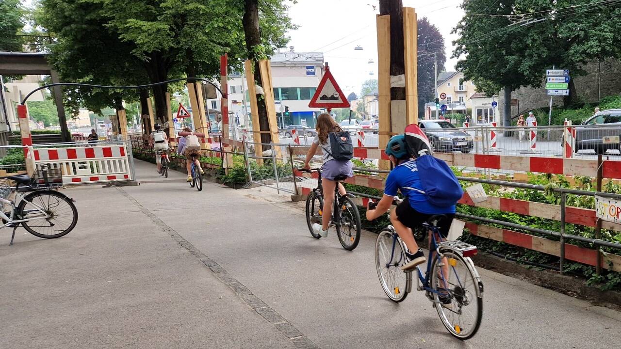 Den Gehweg nutzen aktuell Viele unerlaubterweise als Radweg.  