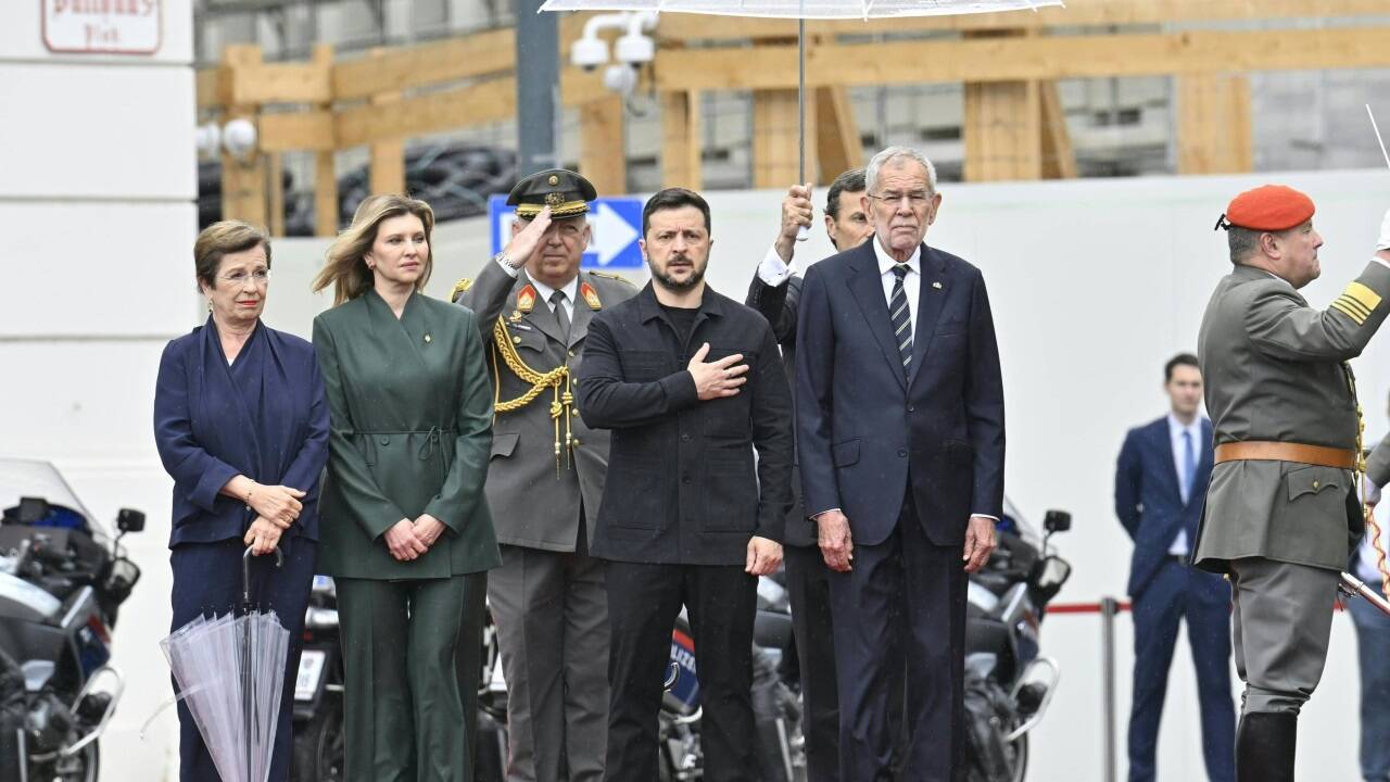 Bundespräsident Alexander Van der Bellen hat den ukrainischen Präsident Wolodymyr Selenskyj in Wien empfangen. 